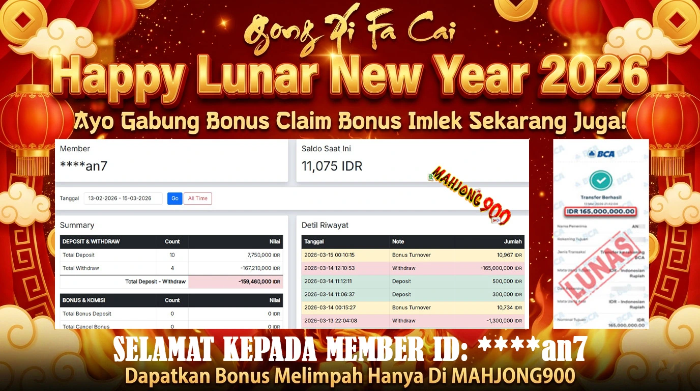 BIGWIN LIVE CASINO [ROULETTE] HINGGA 165 JUTA, 15 MARET 2026 – MAHJONG900