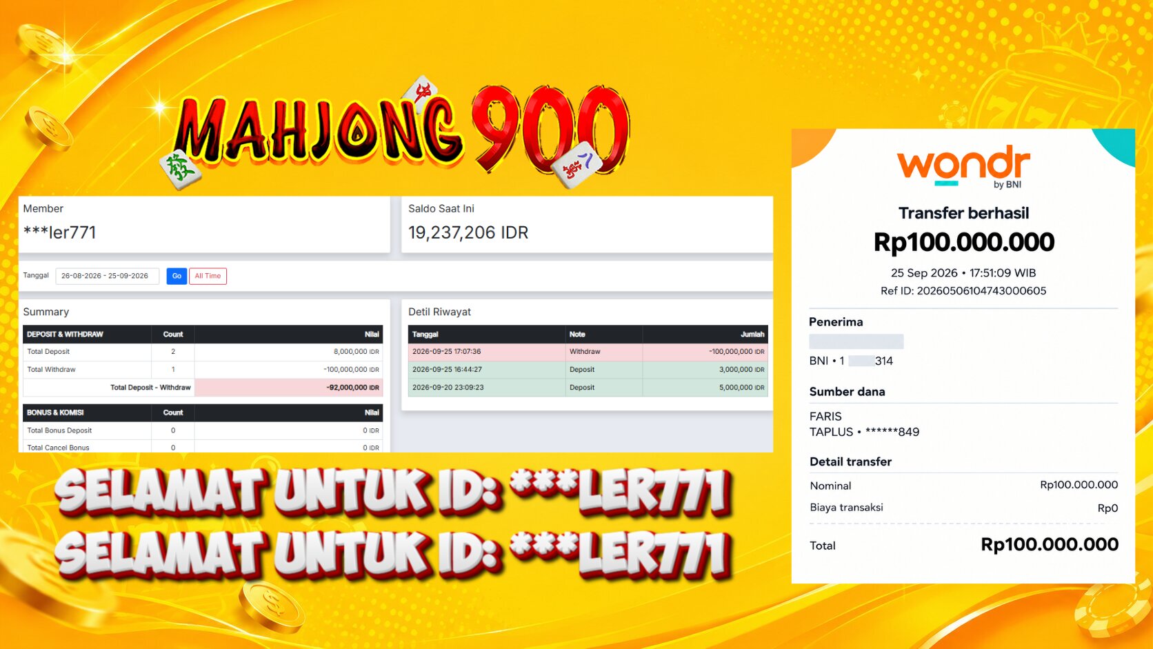 JACKPOT SLOT [GATES OF OLYMPUS 1000] HINGGA 100 JUTA, 25 SEPTEMBER 2026 – MAHJONG900